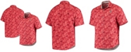 Tommy Bahama Men's Cardinal Stanford Cardinal Sport Jungle Shade Camp Button-Up Shirt